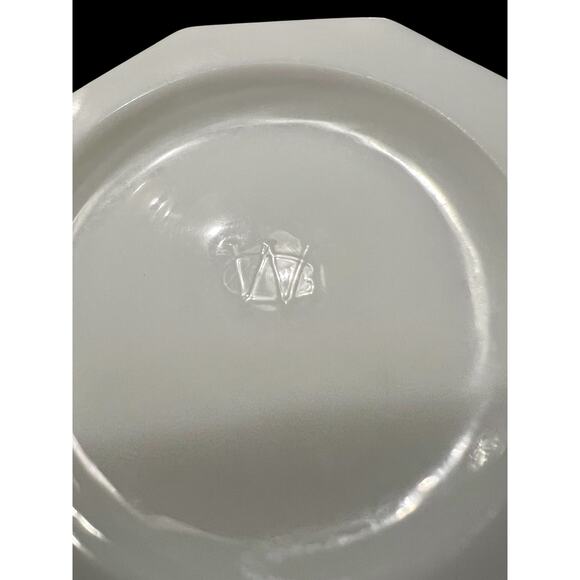 Westmorland Paneled Grape Milk Glass Tumblers-Set of 6-Vintage White Cups-Retro - Picture 4 of 7